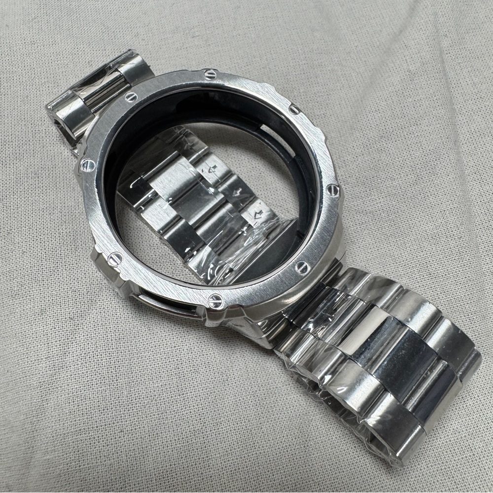 Stainless Steel Case Bands Compatible Samsung Galaxy Watch 5 Band/ 4 Bands 44mm - Picture 6 of 10